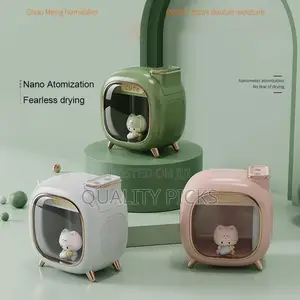 Wireless/Usb Cute Double Nozzle Air Humidifier 500ml
