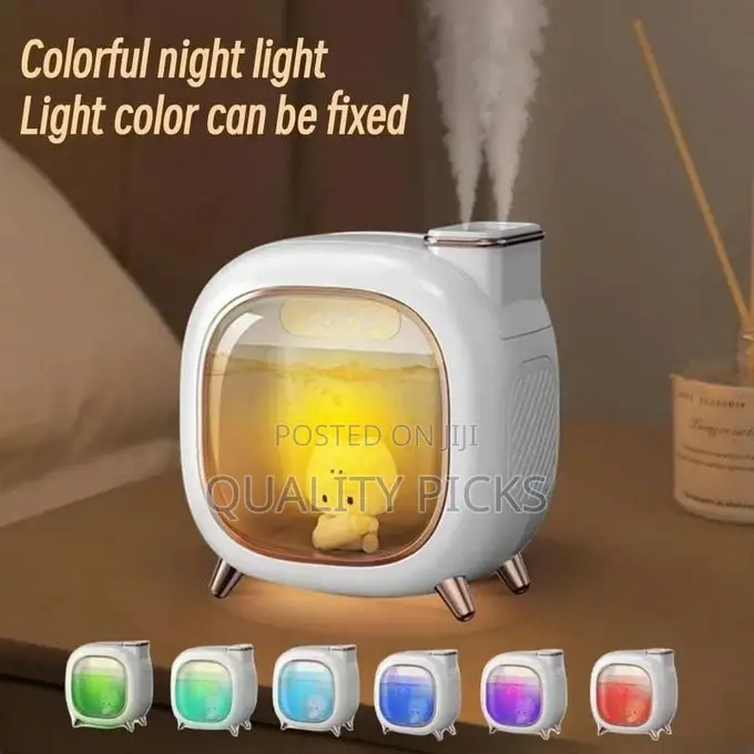 Wireless/Usb Cute Double Nozzle Air Humidifier 500ml