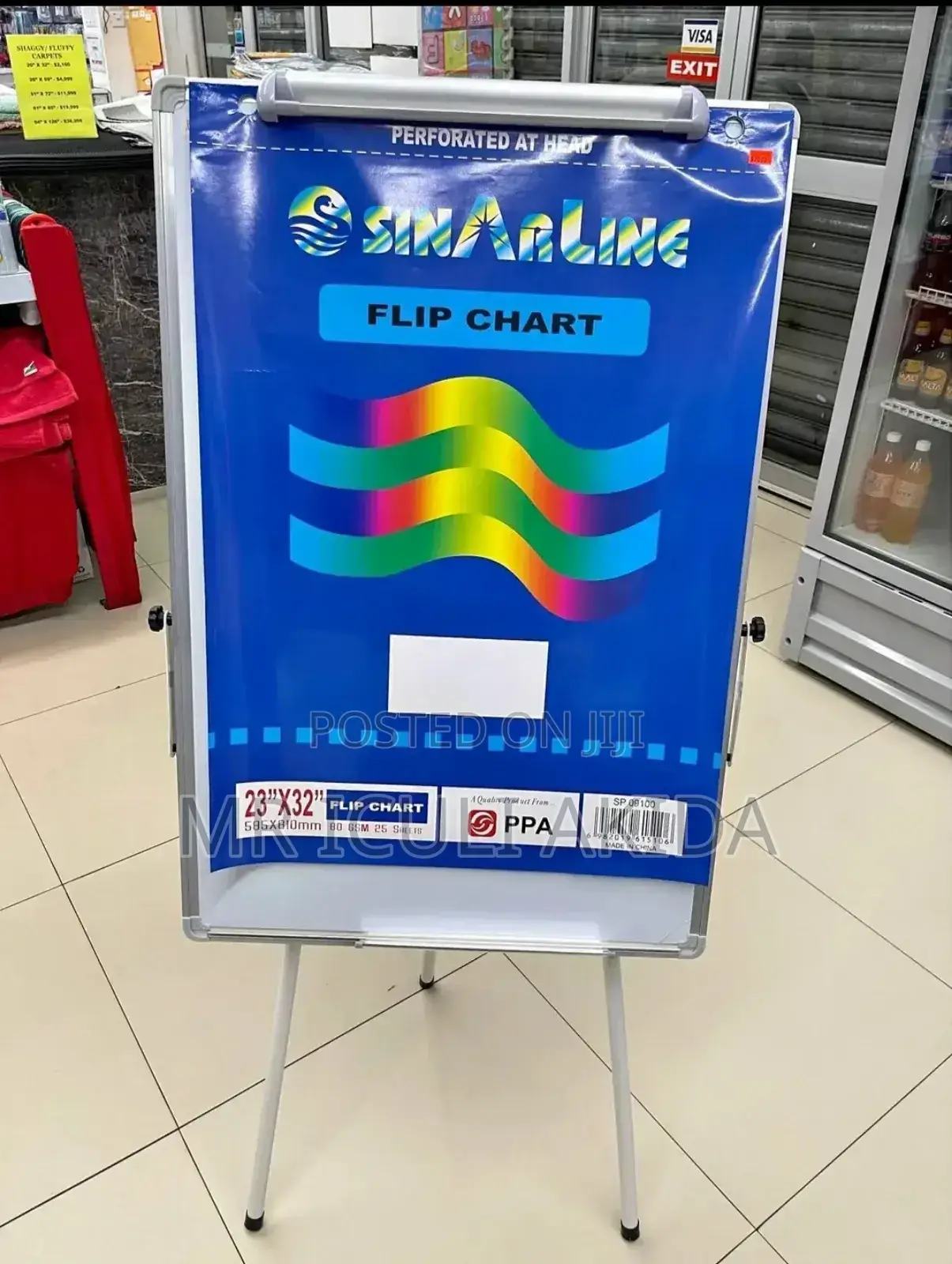 Flip Chart Stand With 60x90cm Magnetic Whiteboard(No Charts)
