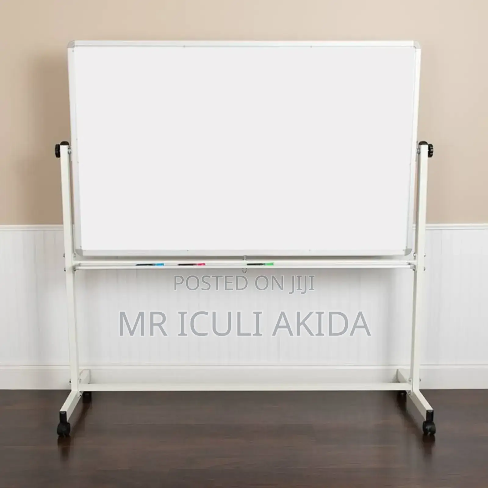 90x120cm Magnetic Whiteboard With Height Adjustable Stand