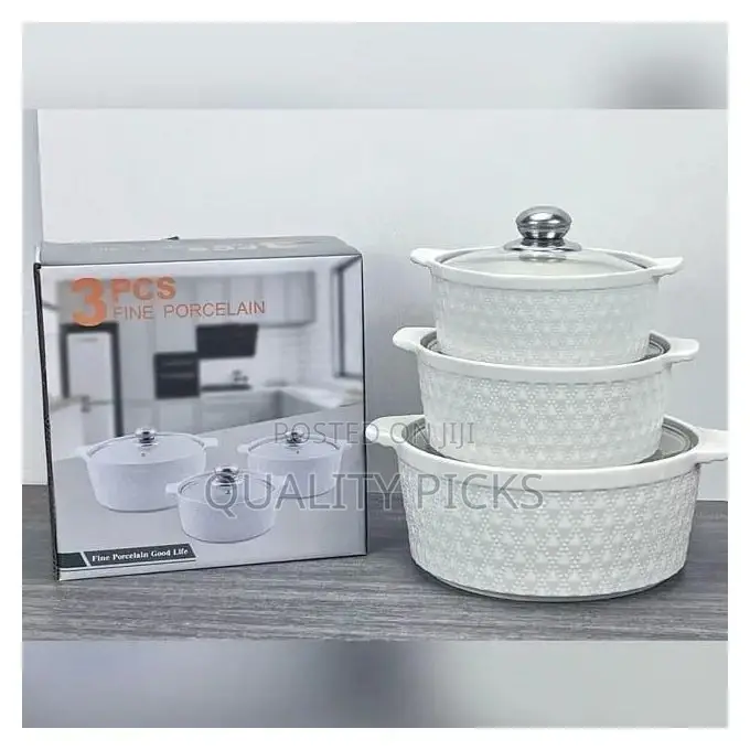 Round Ceramic Casserole Pot Tableware
