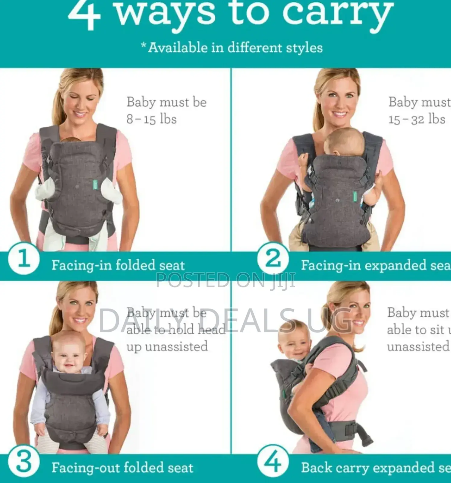 4 In 1 Infantino Baby Carrier