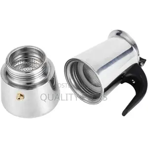 9 Cups Moka Pot Large Capacity Stainless Steel Coffee Maker