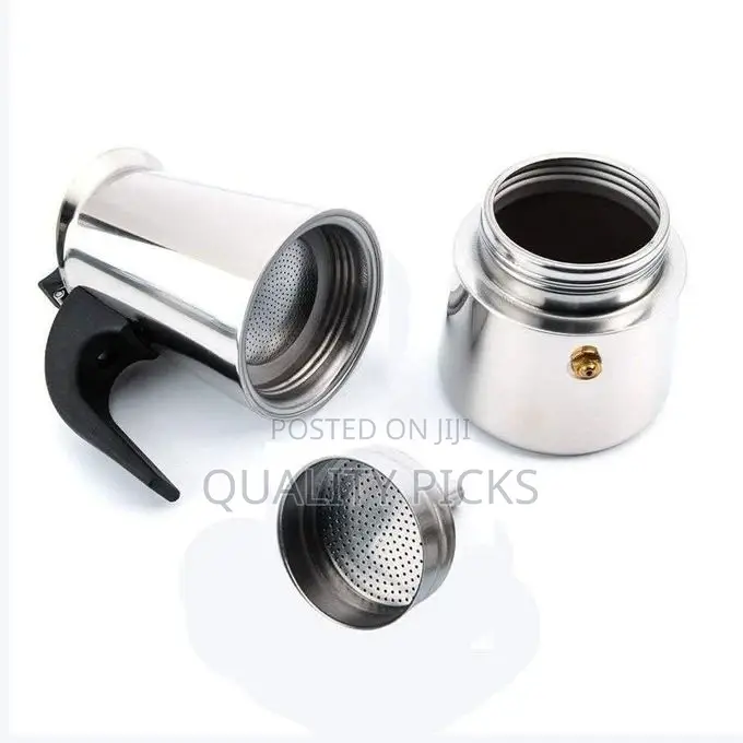 9 Cups Moka Pot Large Capacity Stainless Steel Coffee Maker