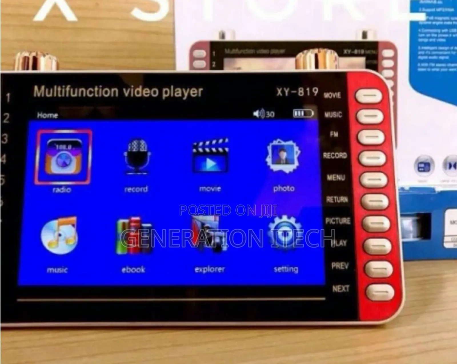 Multifunctional Video Player 7.8 Inches - Rechargeable