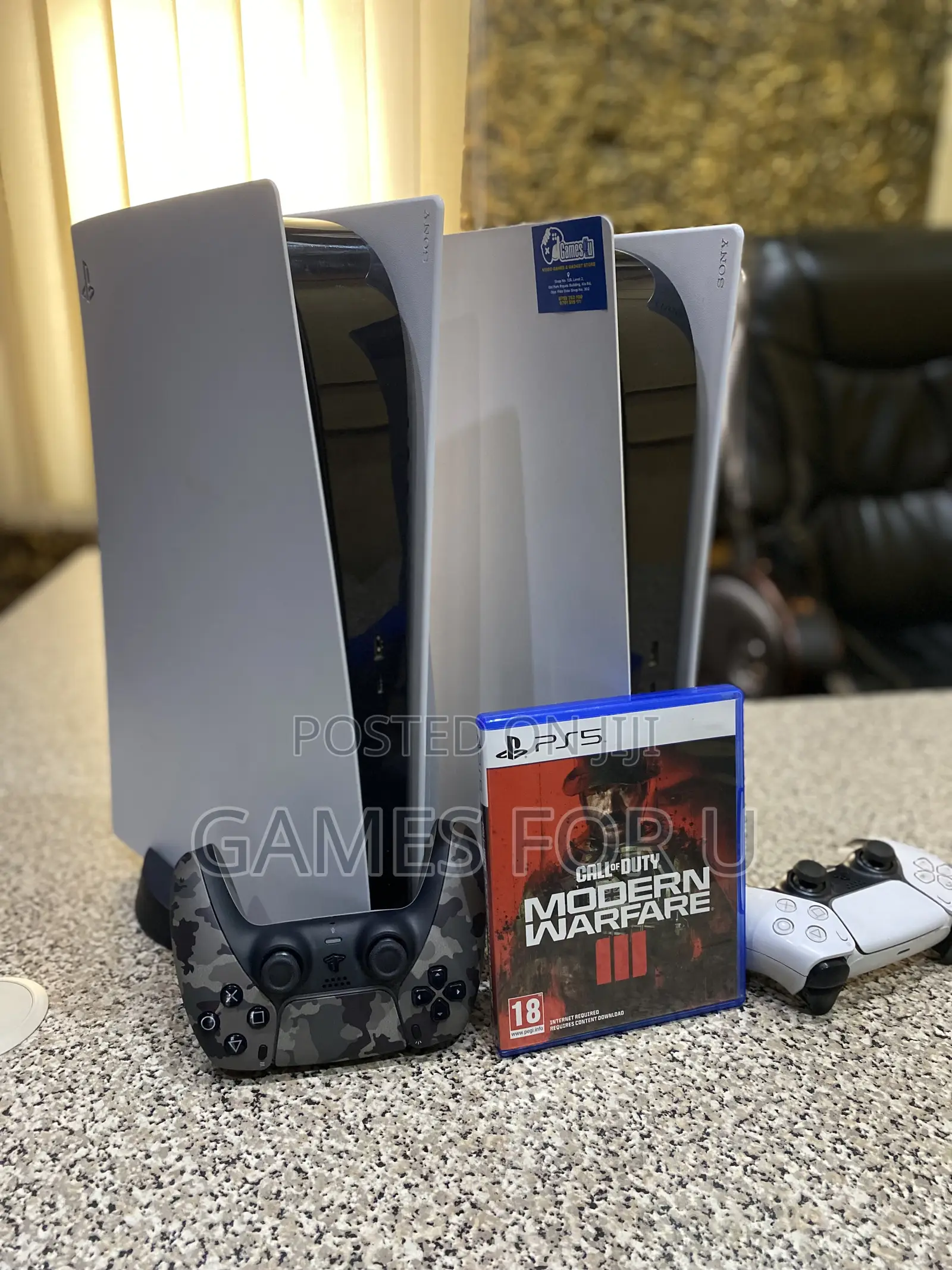 Good as New Ps5 Standard With 2 Game Pads::