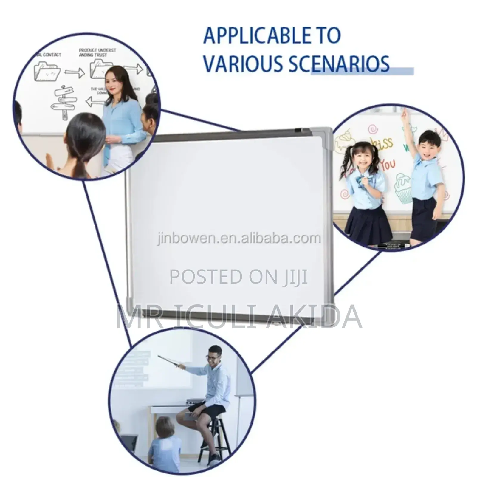 45x50cm Magnetic Dry Erase White Board for Simple Kids Use