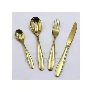 24 Pieces of Plain Cutlery With Stand