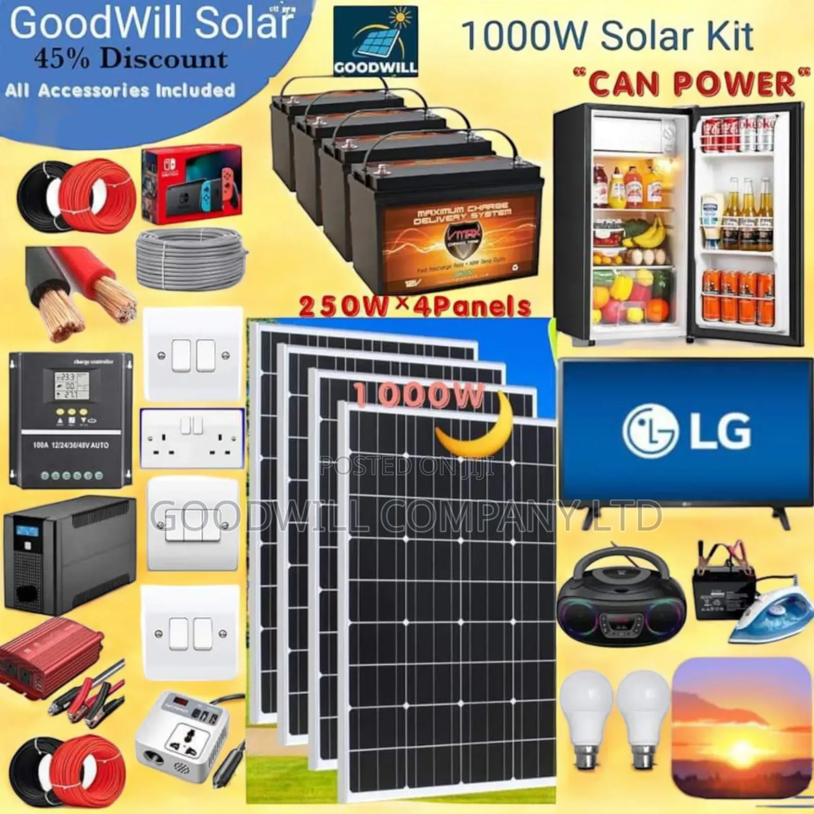 1000w Solar Kit / 1kw Solar Kit (Warehouse Price,)