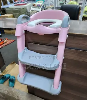 Kids Toilet Trainer With Non Slip Cushioned Ladder Kids