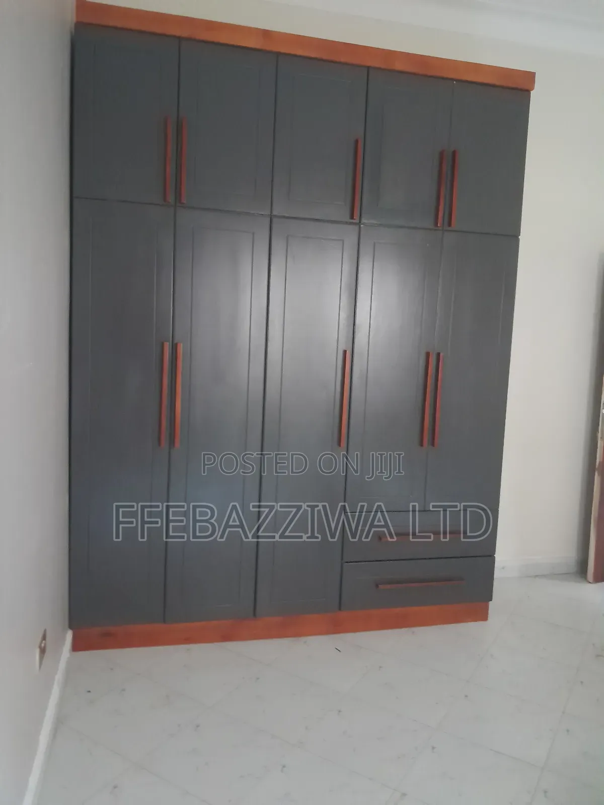 Gray Wardrobe Unit