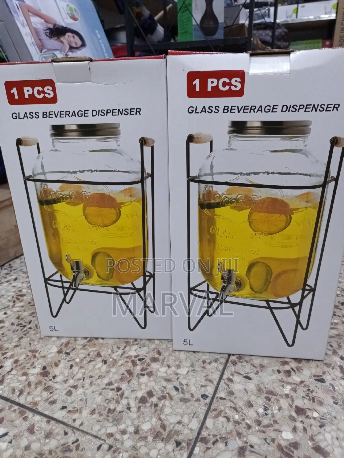 5L Glass Beverage Dispenser