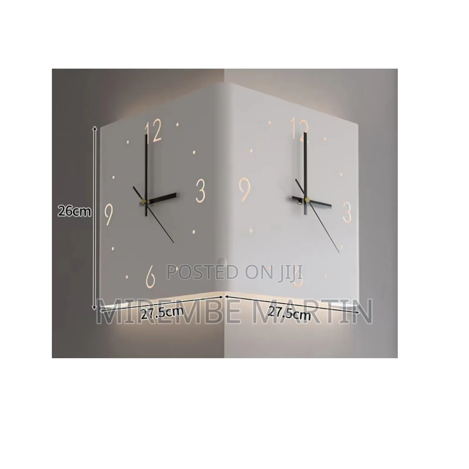 Double Sided Wall Clock.