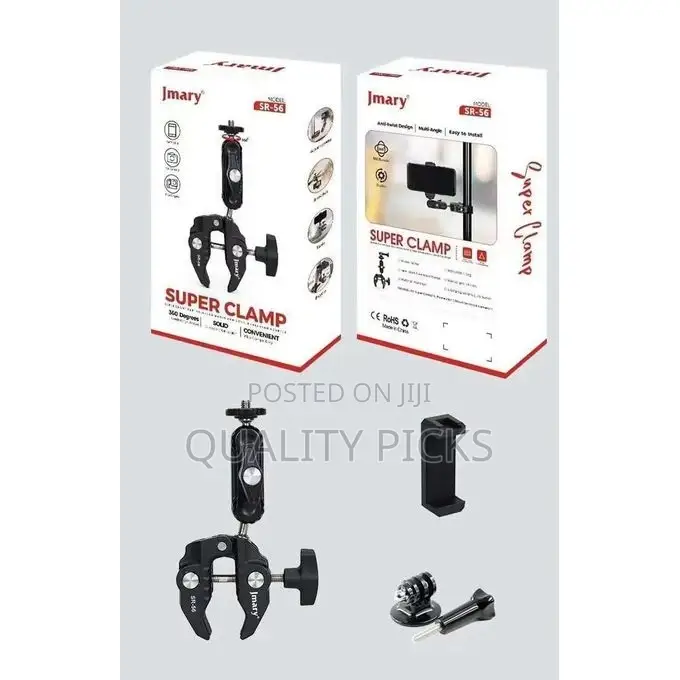 Jmary SR-56 Super Clamp Camera Bike Motorcycle Mount