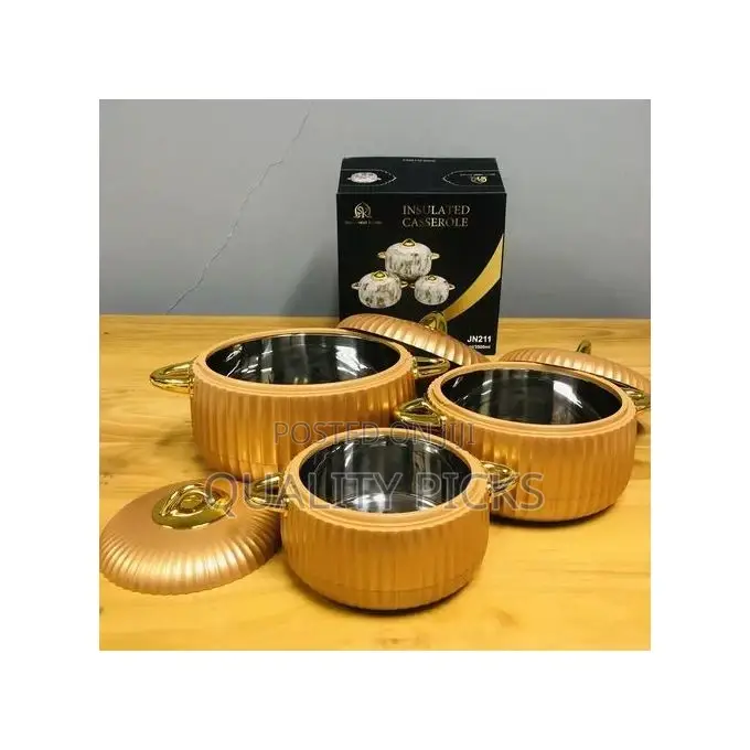3pc, 1,2,3.5litres Food Warmer Dishes
