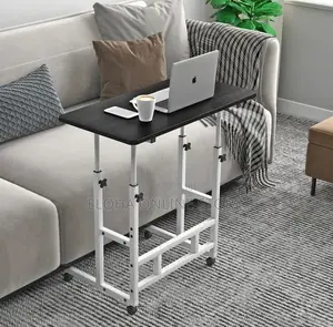 Adjustable Height Laptop Table With Wheels Double Layer