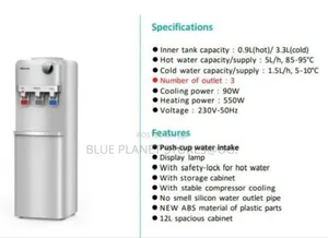 HISENSE 3 Taps Water Dispensers \\ 90w/550w \\ H96WDTS3S2