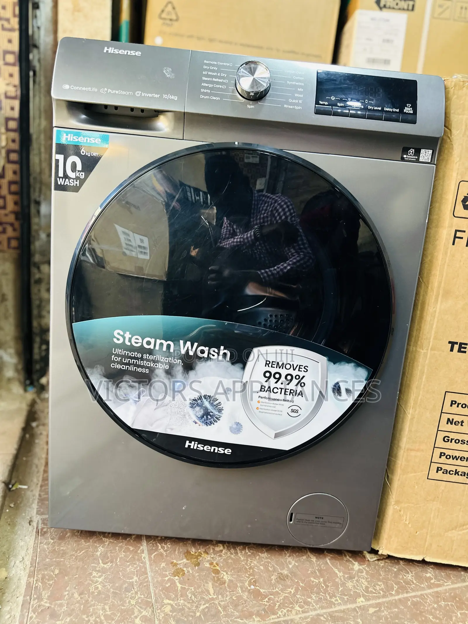 Hisense 10/6kg 2in1 Wash and Dry Frontloader Washing Machine