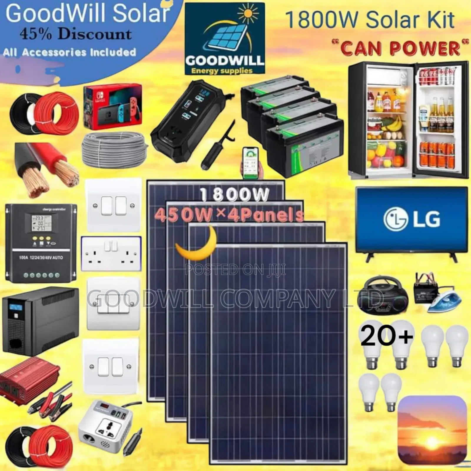 1800w Solar Kit Lifepo4 Park