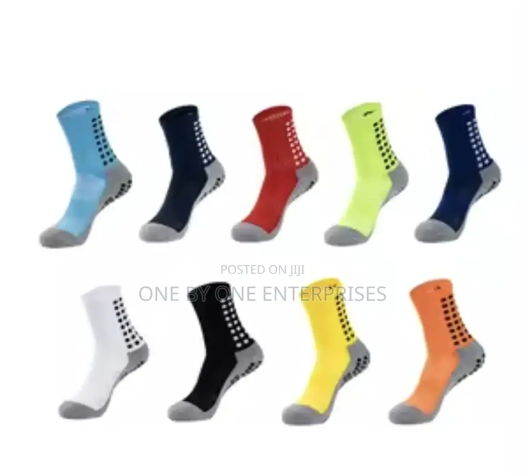 New Anti-Slip Soccer Socks Men Women Outdoor Sport Grip