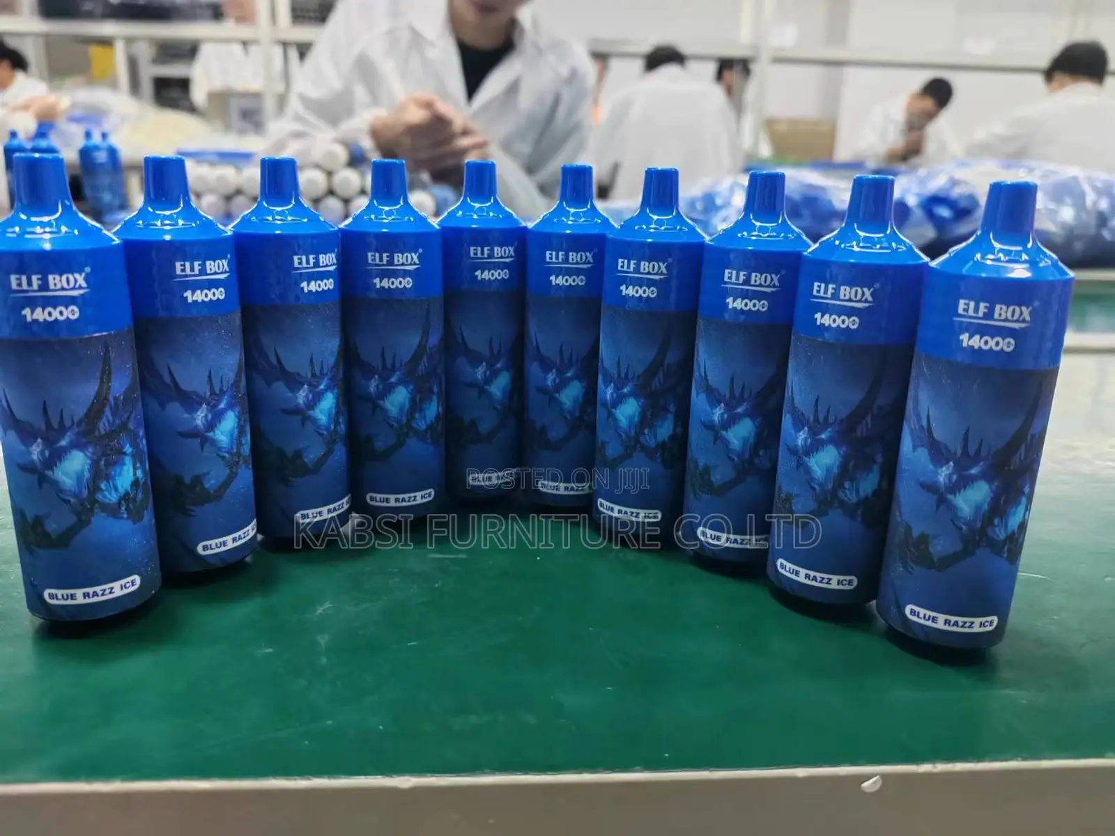 14,000 Puffs of Blue Razz Ice