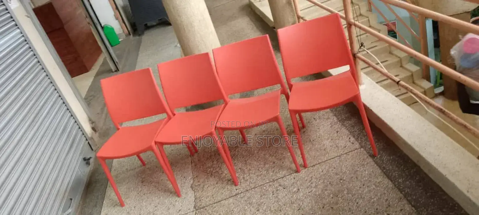 Red Plastic Chairs Portable Chairs