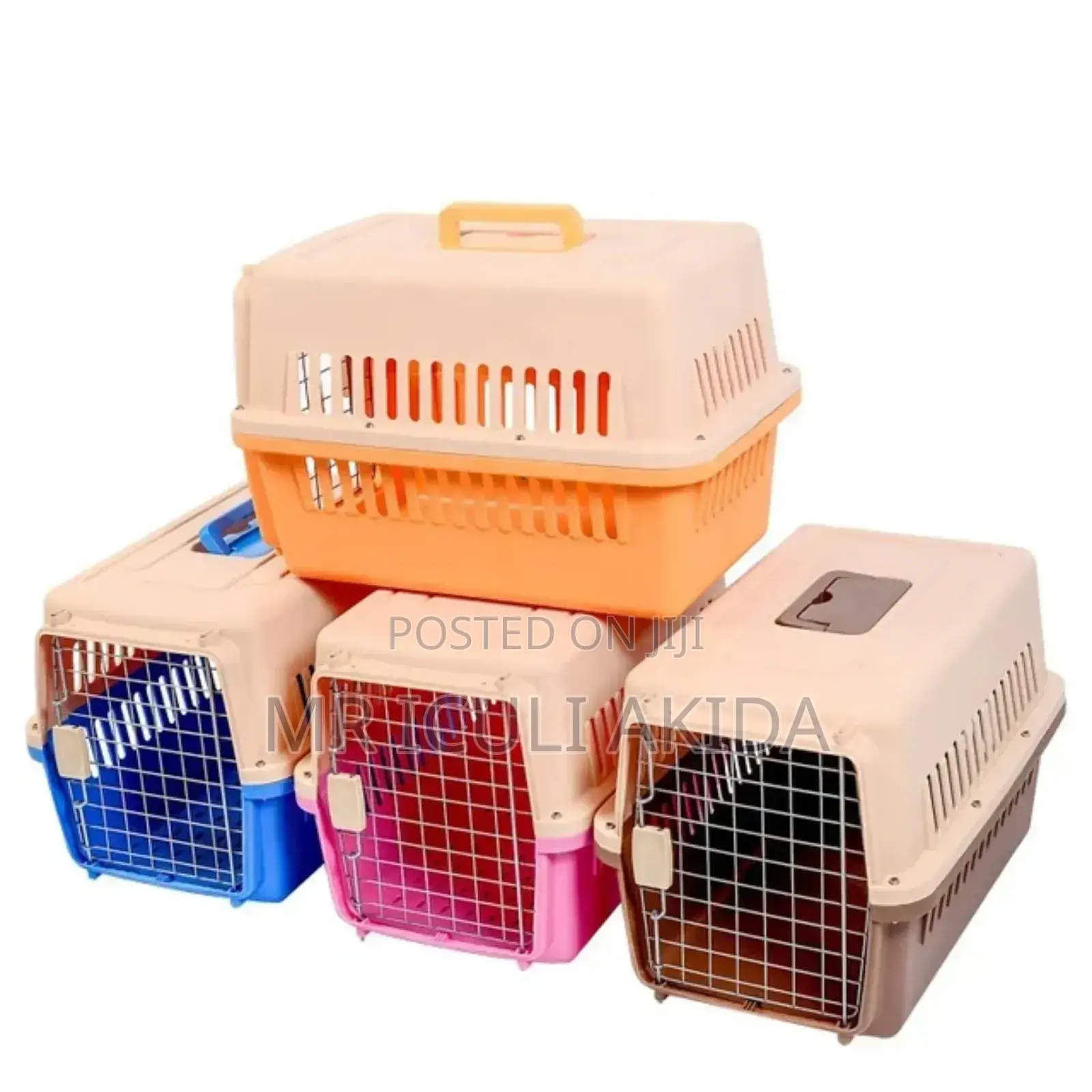 48x31x30cm Size 1 Pet Travel Carrier Cage Box(Holds <12kgs)
