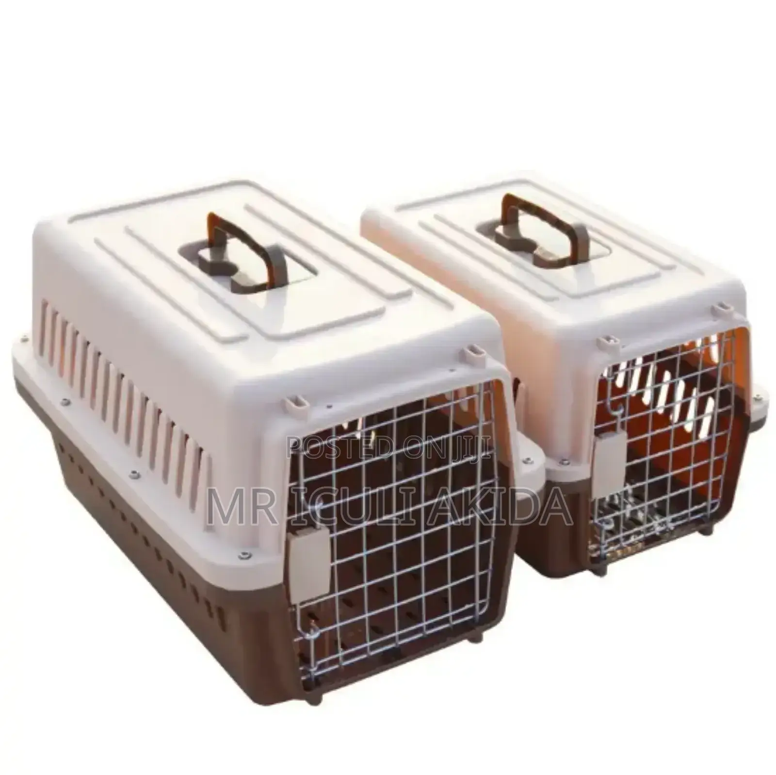 58x37x34cm Size-2 (<18kg)Plastic Pet Transportation Cage Box