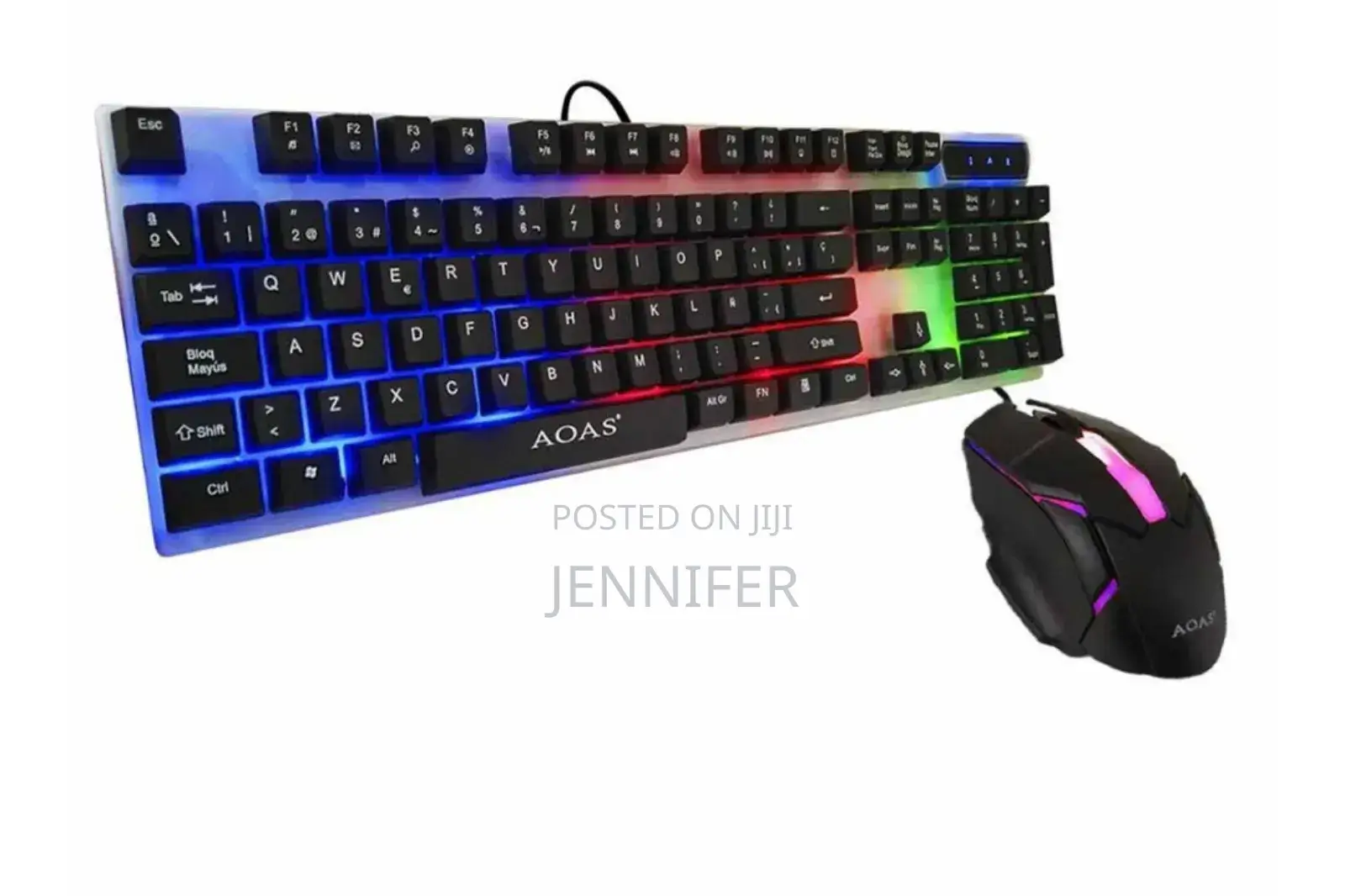 Glowing Keyboard and Mouse