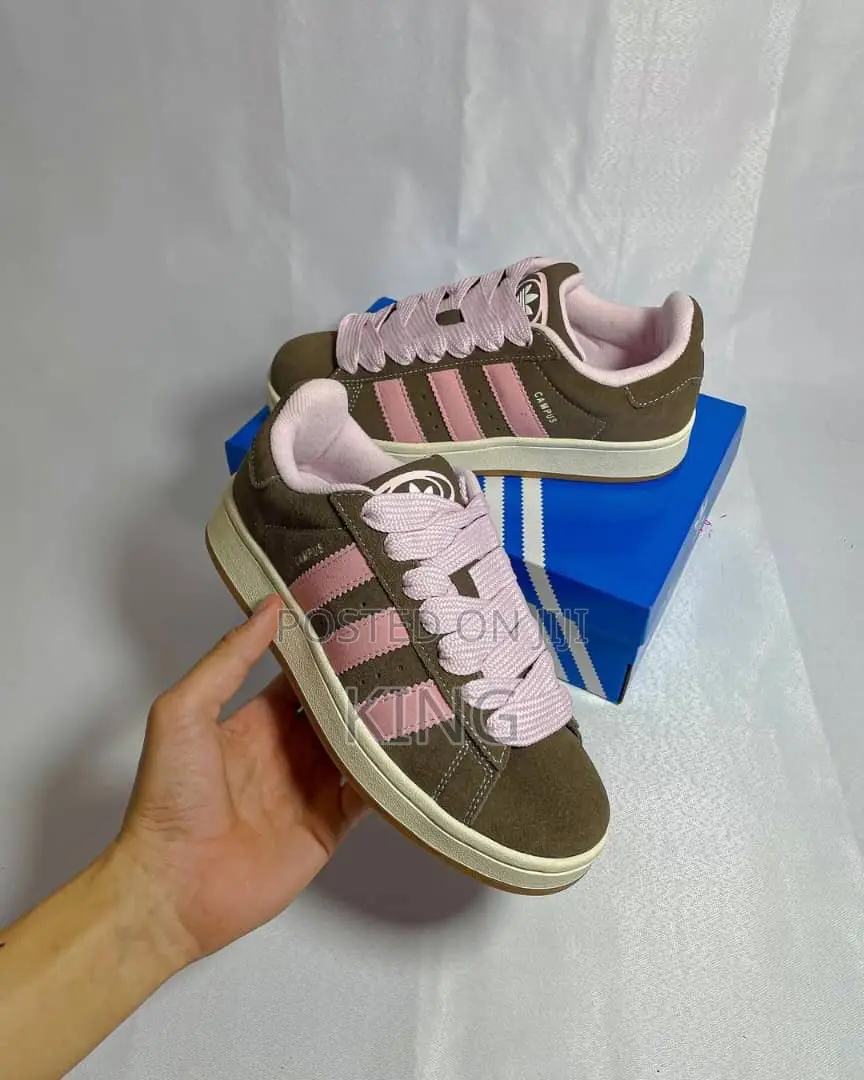 Comforting Adidas Campus Brown Prink Sneakers