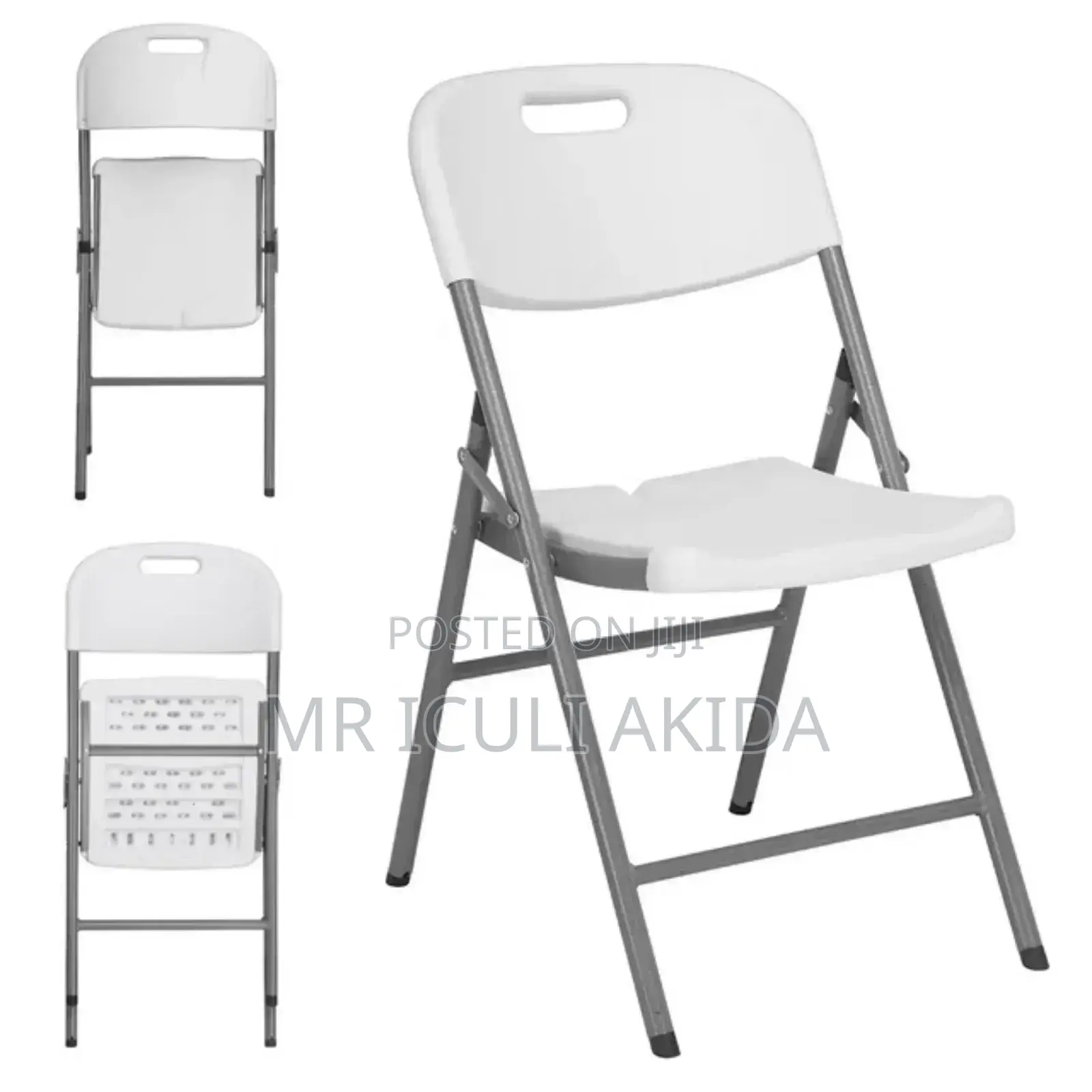 White Plastic Folding Chair for Events,Meeting,Office,Shop