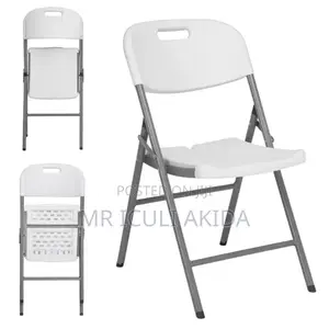 White Plastic Folding Chair for Events,Meeting,Office,Shop