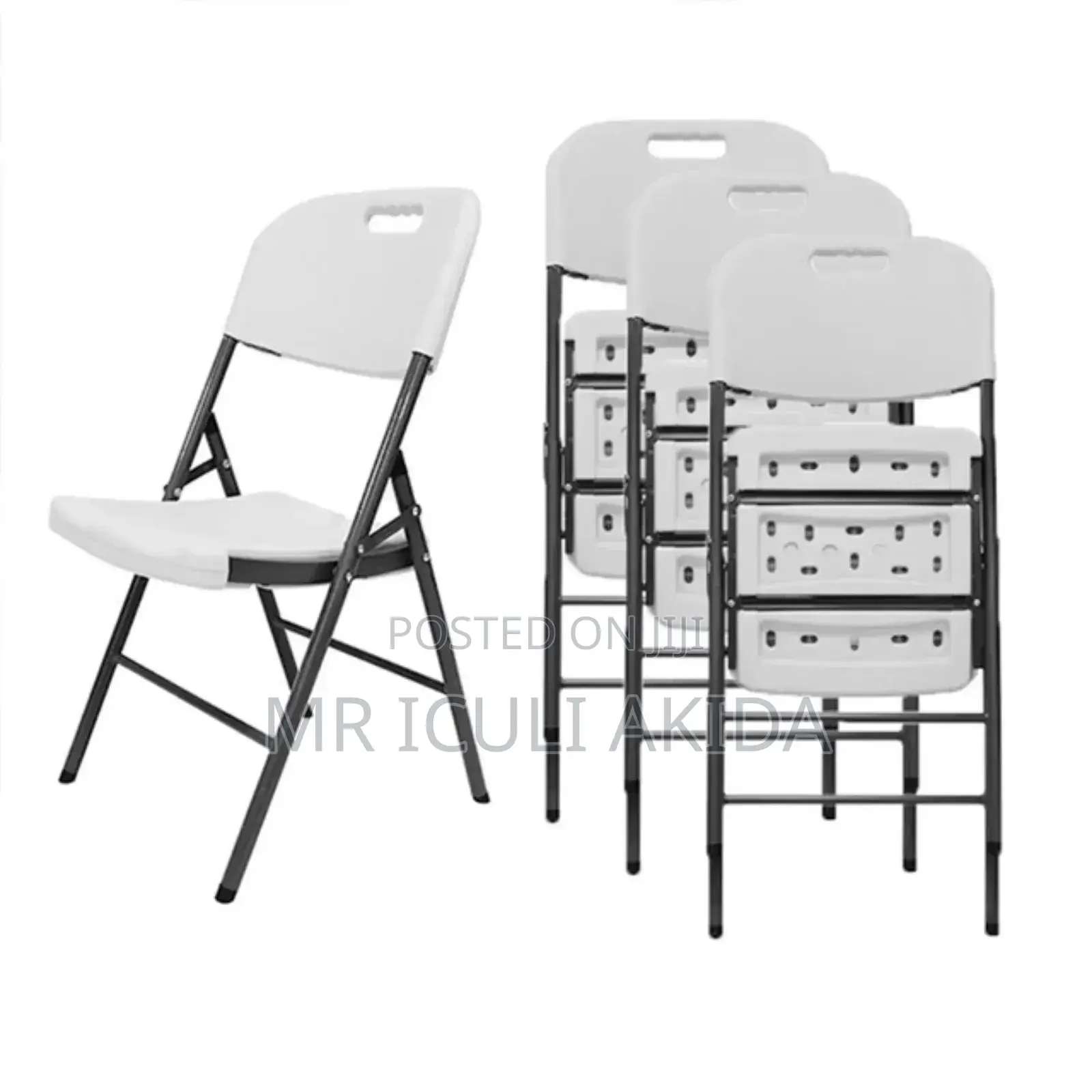 White Plastic Folding Chair for Events,Meeting,Office,Shop
