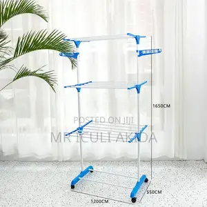 Retractable Folding Clothes Drying Stand Rack Hanger