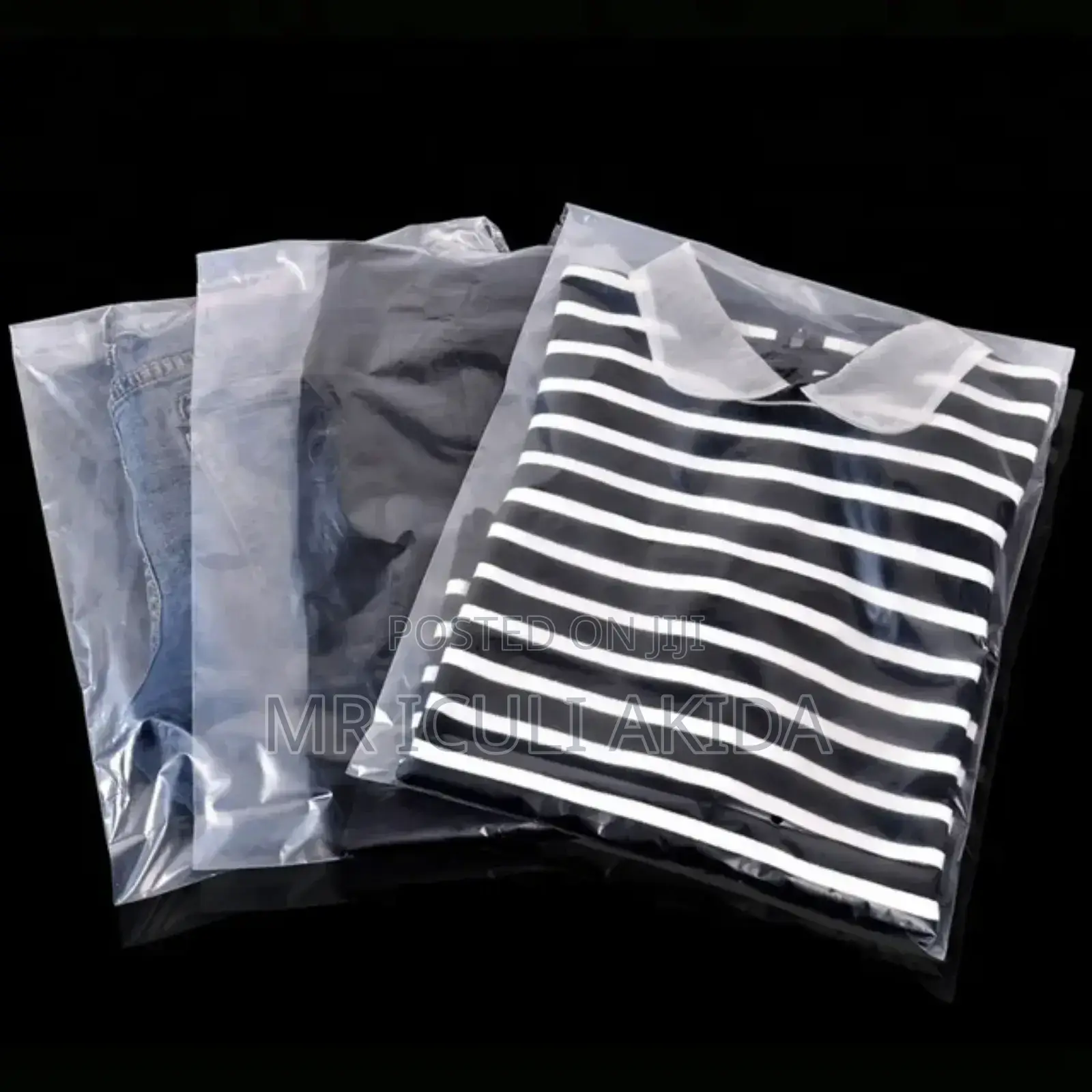 26x40 Plastic Sealing Clear Polythene Bags WTH Adhesive Seal