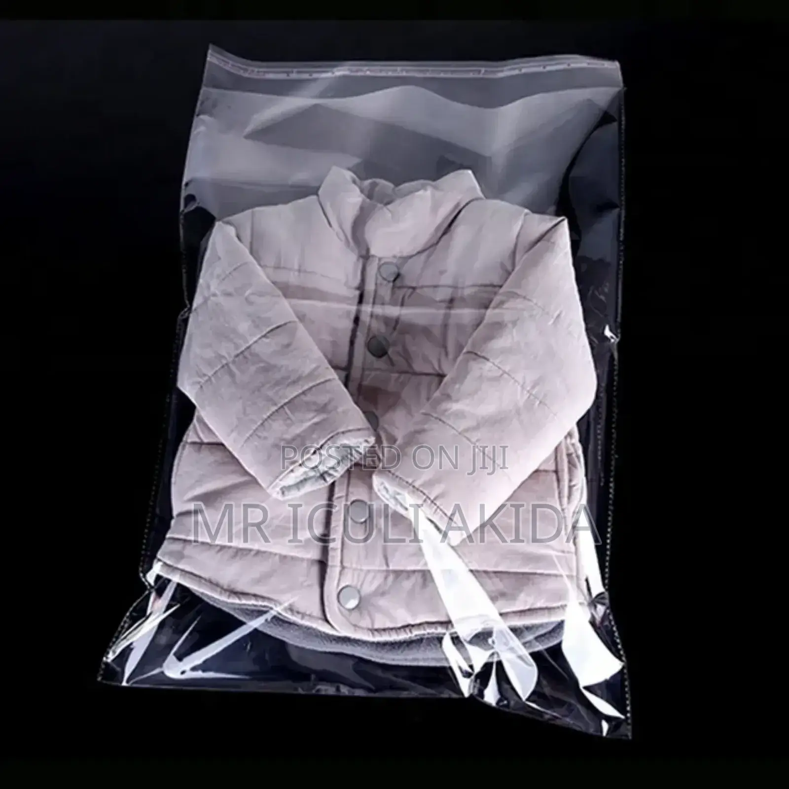 26x40 Plastic Sealing Clear Polythene Bags WTH Adhesive Seal