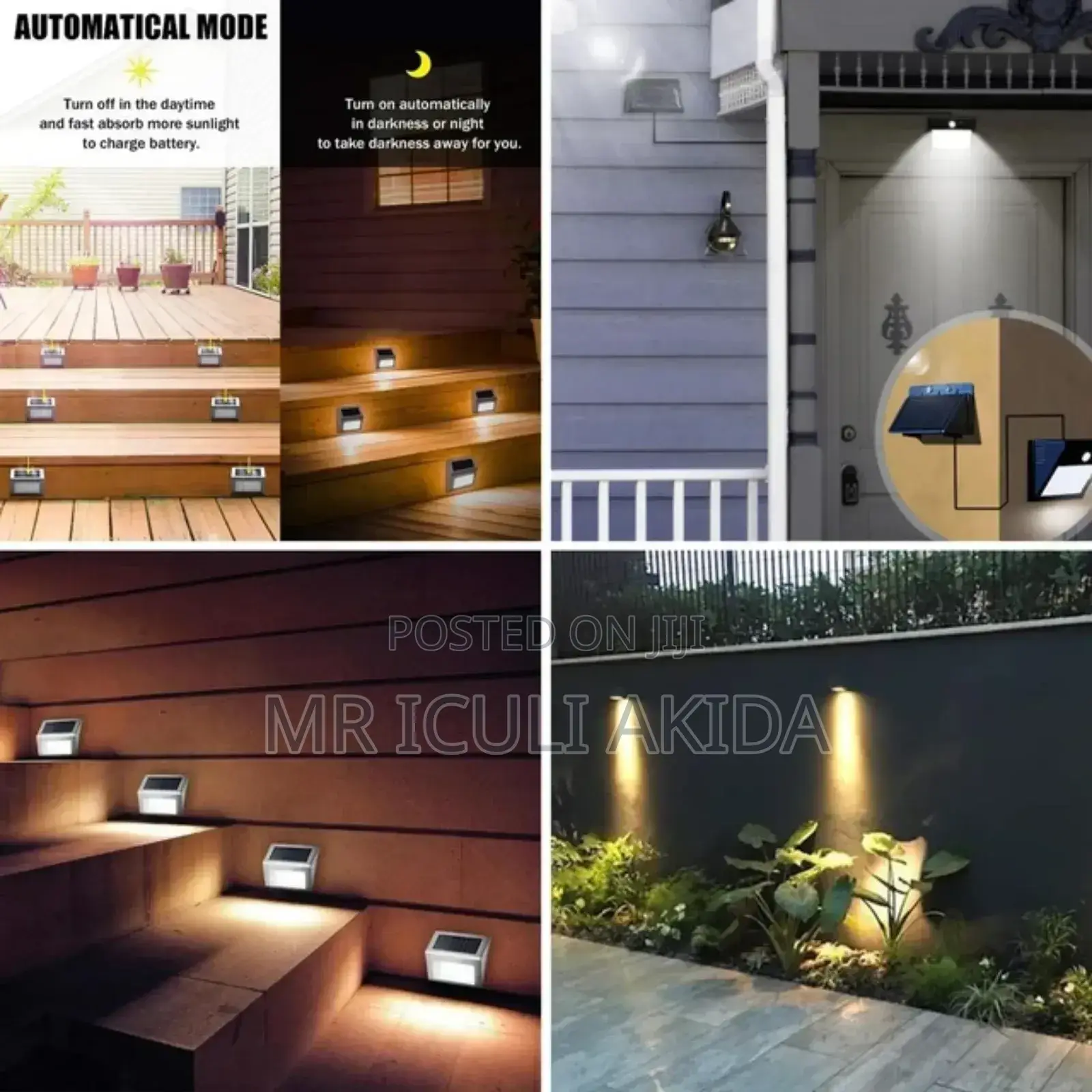Sound Alarm Waterproof Remote Solar Motion Sensor Lights