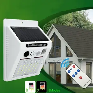 Sound Alarm Waterproof Remote Solar Motion Sensor Lights