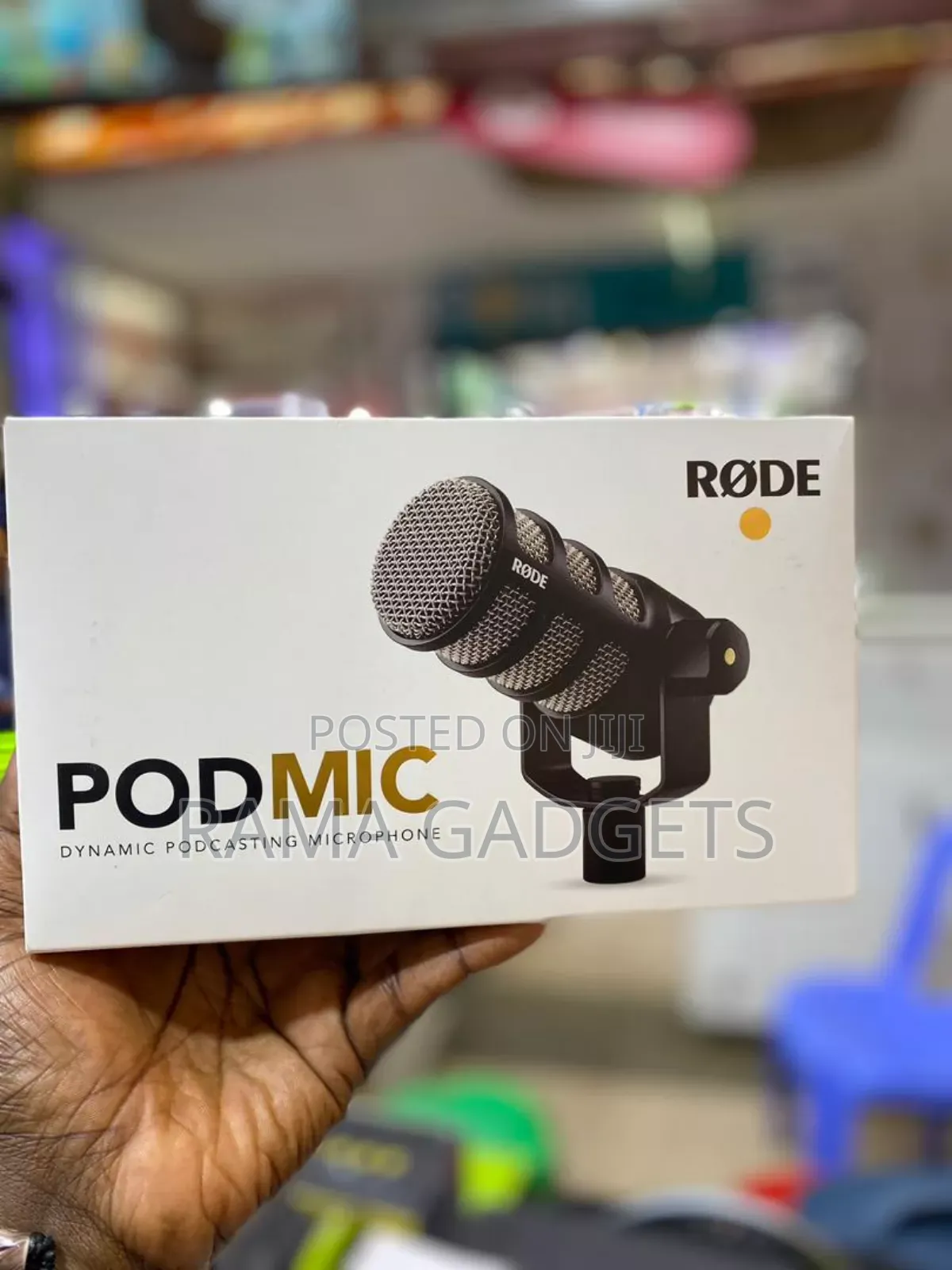 Rode Podmic Cardioid Dynamic Broadcast Microphone, Black