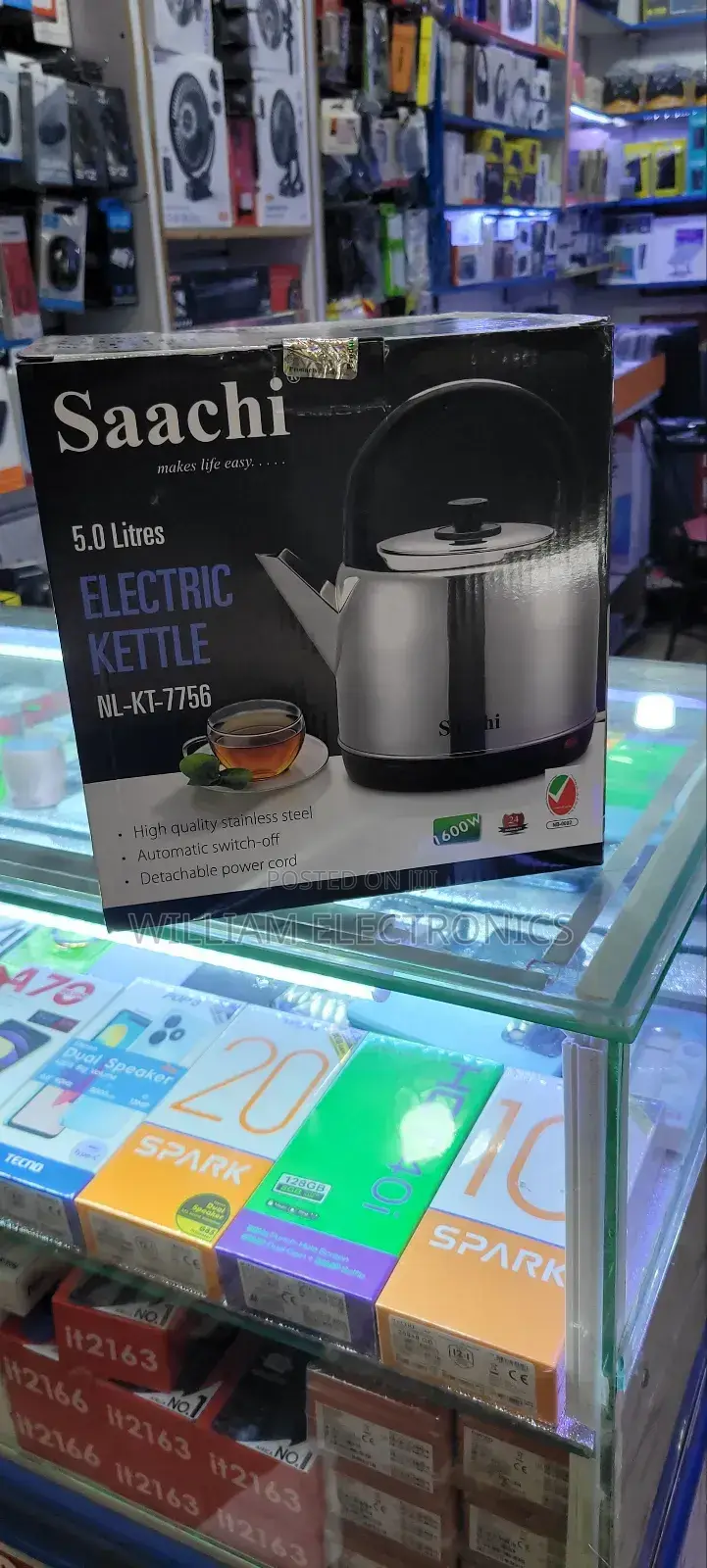 5L Saachi Electric Kettle/1600w Electric Kettle
