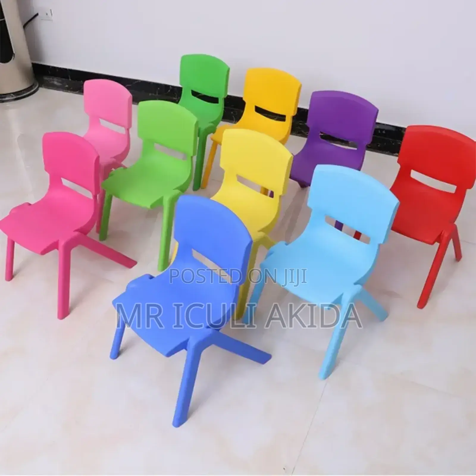 Jumbo Size Plastic Daycare Home Kids Learning Chairs