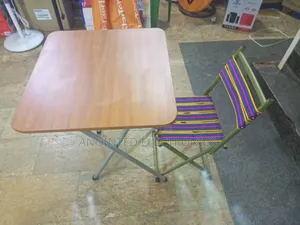 Foldable Reading Table With a Chair