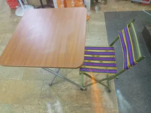 Foldable Reading Table With a Chair