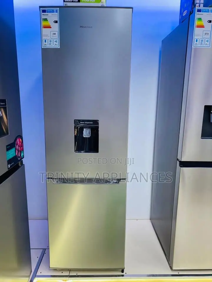 Hisense 341l Double Door Bottom Freezer With Dispenser Fridg
