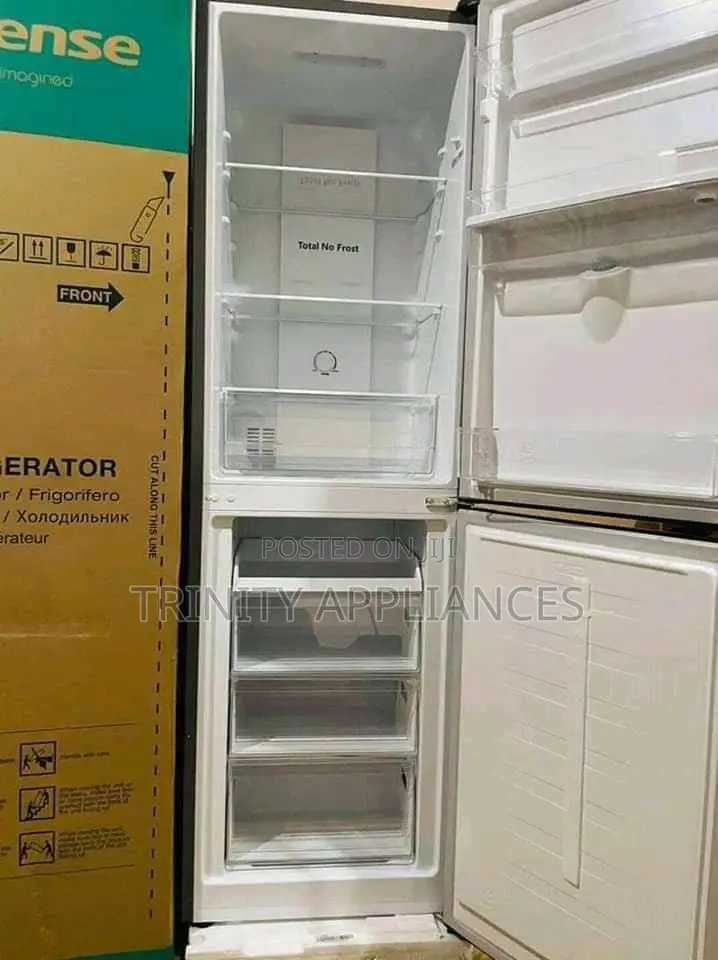 Hisense 341l Double Door Bottom Freezer With Dispenser Fridg