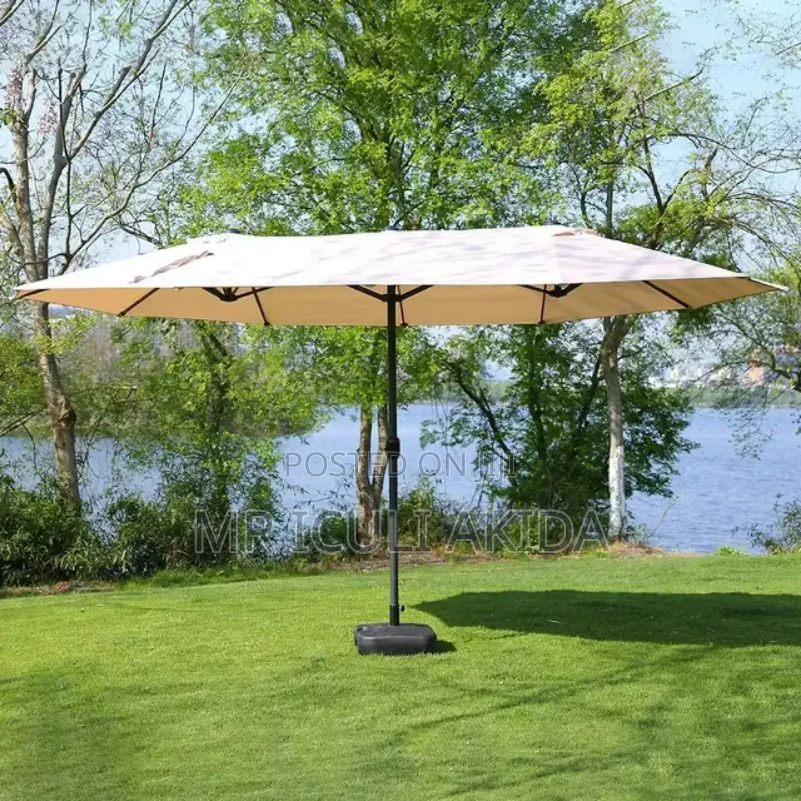Outdoor Phi-Villa 15ft Double Top Patio Garden Umbrella