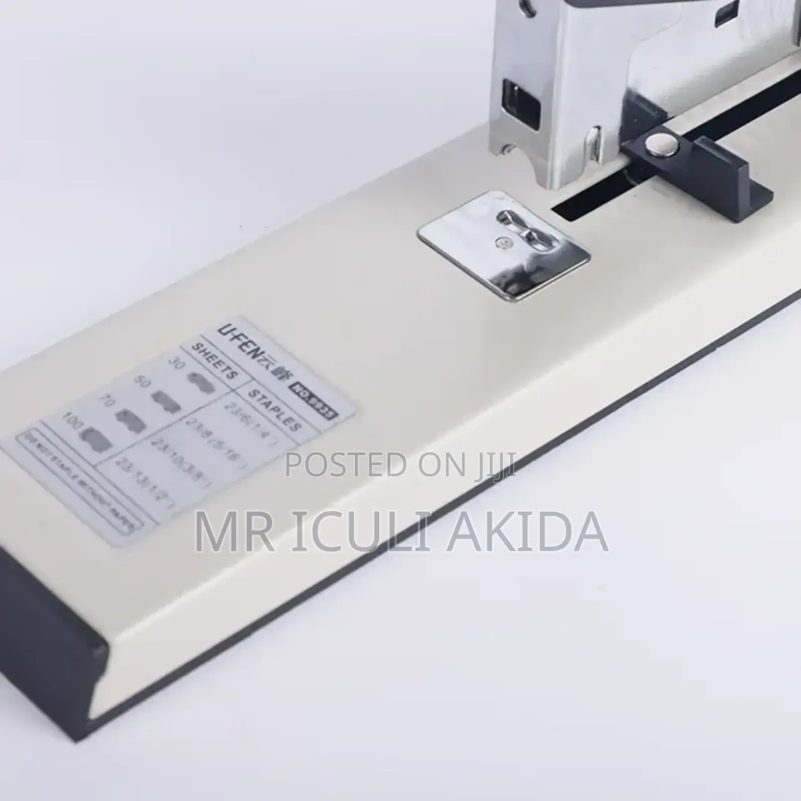 Heavy-Duty Manual Metal Desktop Stapler Machine WTH Long Arm