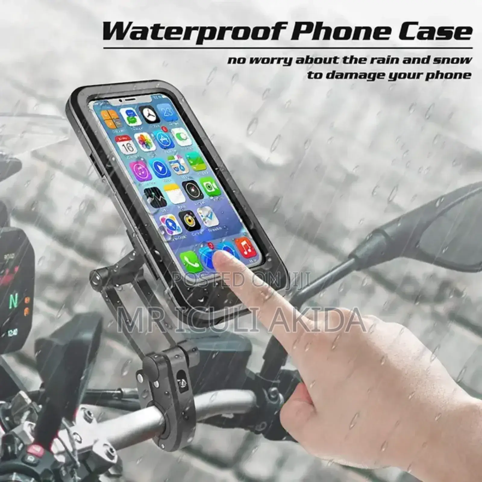 Waterproof Adjustable Retractable Bike Smart Phone Holder