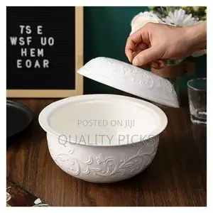 3 Pieces of Round Chafing Dish Buffet Set Food Warmer