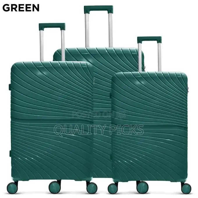 3 Piece S of 20, 24, 28 Inch Carry-on Hard-Sided Suitcase
